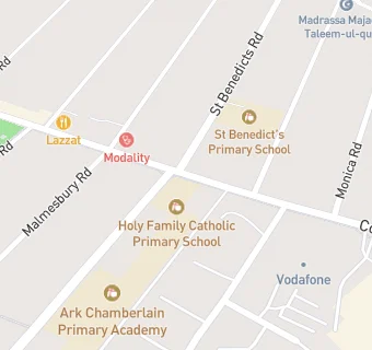 map for Holy Family School