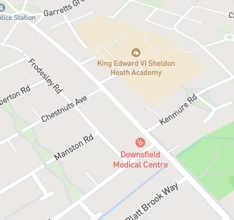 map for Downsfield Medical Centre