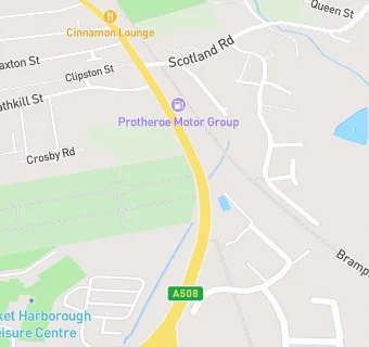 map for Harborough Rugby Football Club