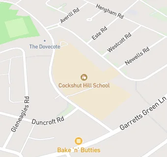 map for Cockshut Hill School