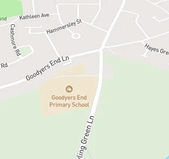 map for Goodyers End Primary School