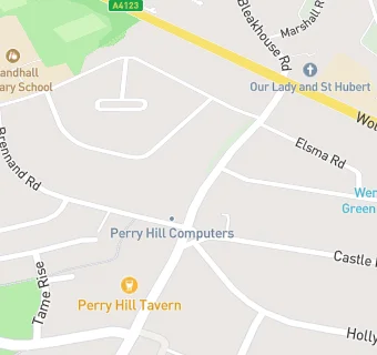 map for Perry Hill Fish Bar