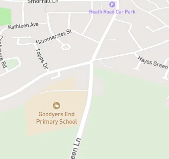 map for Goodyers End Primary School