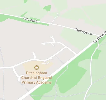 map for Ditchingham Church of England Primary School