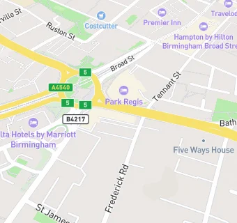 map for Bhandal Dental Practice - Five Ways