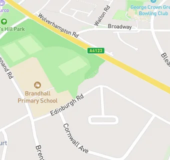 map for Brandhall Primary School