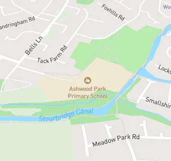 map for Ashwood Park Primary School