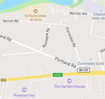 map for Edgbaston Orthodontics