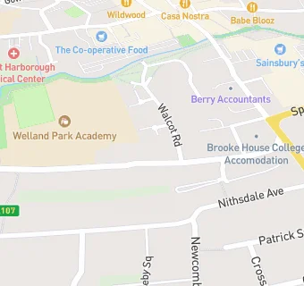 map for Welland Park Pre-School