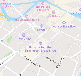 map for Travelodge Birmingham Central