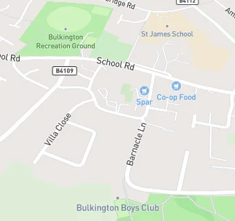 map for Bulkington Working Mens Club & Institute