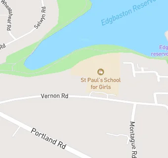 map for St Paul's School for Girls