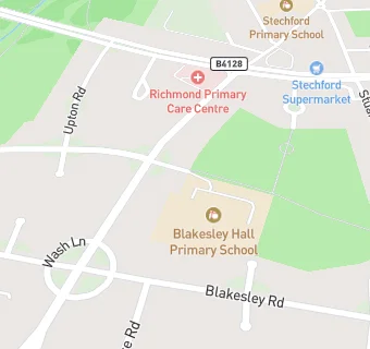 map for Blakesley Hall Primary School