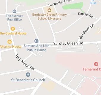 map for Yardley Green Medical Centre