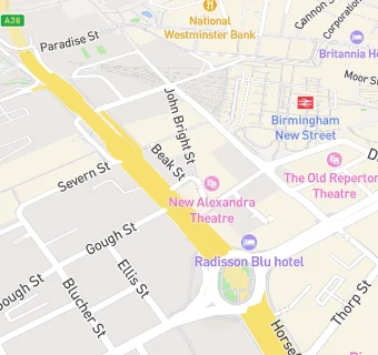 map for The New Alexandra Theatre