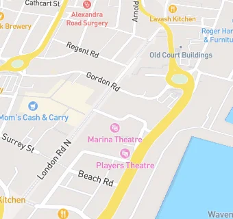 map for Marina Theatre Trust