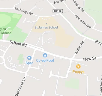 map for Bulkington Surgery