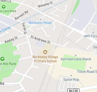 map for Bordesley Village Primary School