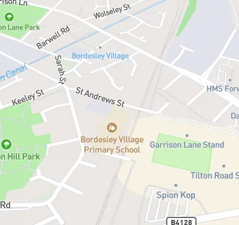 map for Bordesley Village Primary School