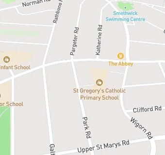 map for AIP C/O St Gregory's Catholic Primary School