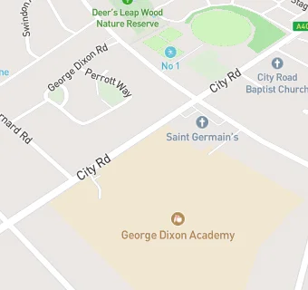 map for George Dixon International School and Sixth Form Centre