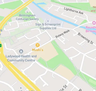 map for St John's Ladywood Church of England Primary School
