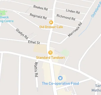 map for Bearwood Chapel  Community Cafe