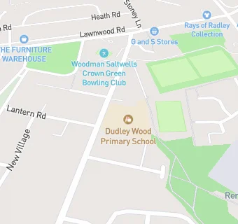 map for Dudley Wood Primary School