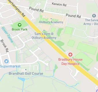 map for Brandhall Service Station