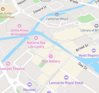 map for Be At One Brindley Place