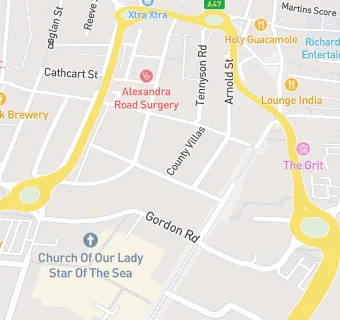 map for Regent Road Orthodontic Practice