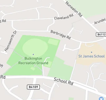 map for Bulkington Sports & Social Club