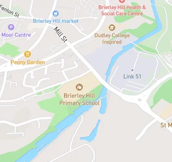 map for Brierley Hill Primary School