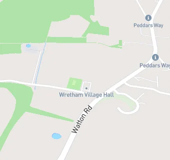 map for Wretham Village Hall