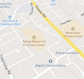 map for Bishop Wilson C Of E Primary School