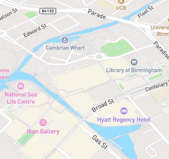 map for Performances Birmingham Ltd