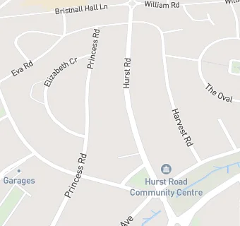 map for Hurst Road Chippy