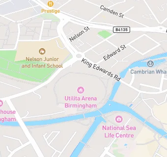 map for Utilita Arena Birmingham