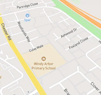 map for Windy Arbor Primary School