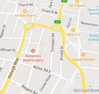 map for Bushells Bakery