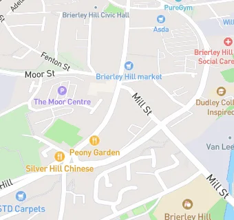 map for Brierley Hill Post Office