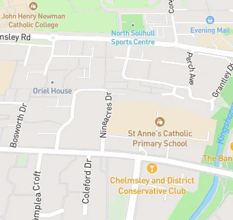 map for St Anne's Catholic Primary School