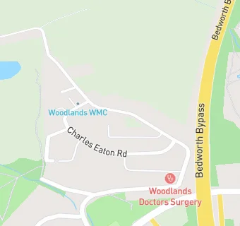 map for Woodlands Working Mens Club