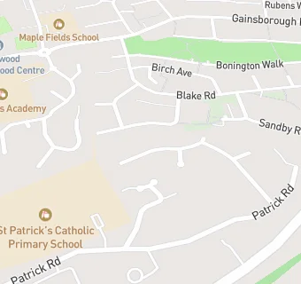 map for Corby Irish Centre