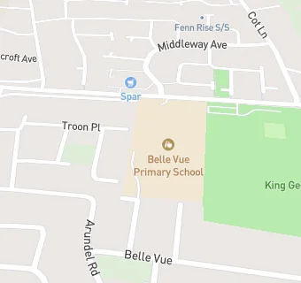 map for Belle Vue Primary School