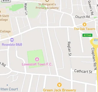 map for Beresford Road Evangelical Church