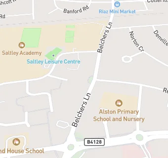 map for Belchers Lane Surgery