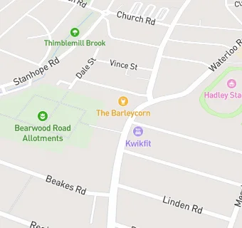 map for Bearwood Road Surgery