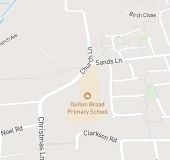 map for Oulton Broad Primary School