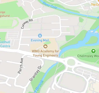 map for WMG Academy for Young Engineers (Solihull)